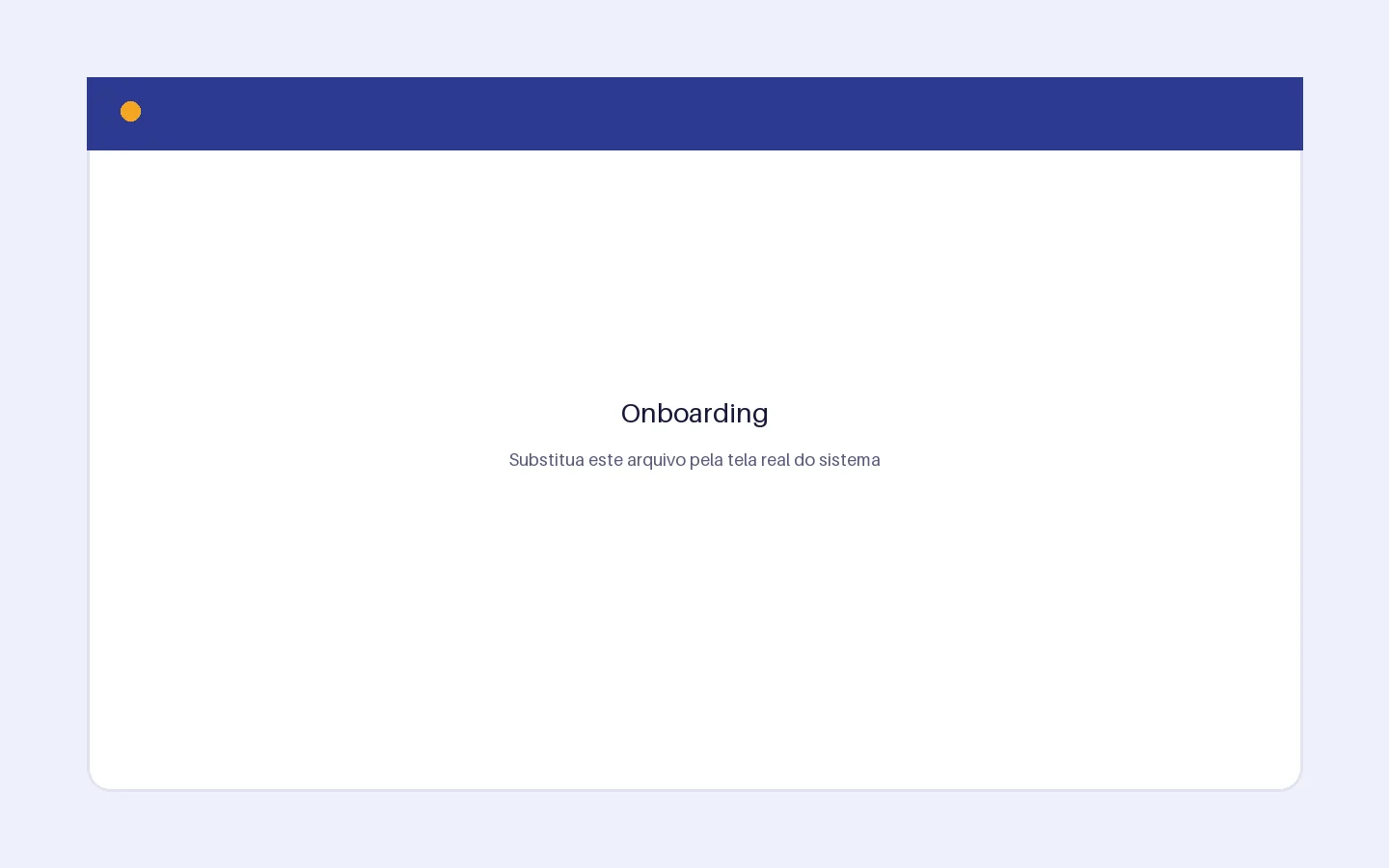 Tela de Onboarding do RH Eficiente